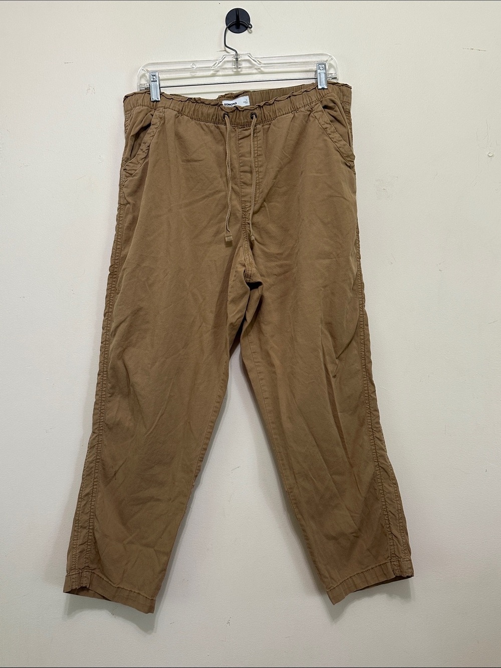 Men's Casual Drawstring Pants - Brown